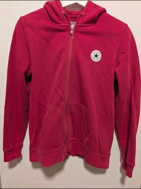 Converse Women's Fushia Zip-Up Hoodie